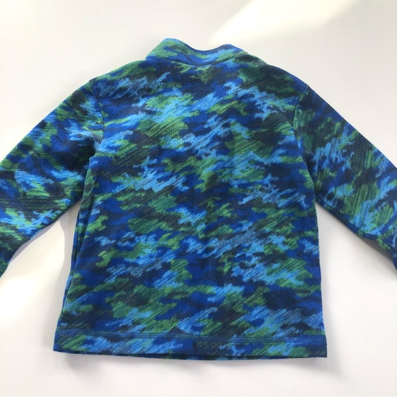 Hanna Andersson Blue Camo Half Zip Sweater Size 5/6 - Picture 7 of 7